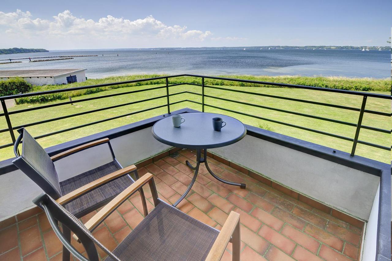 Fewo1846 - Fjordview - Komfortables Studioapartment Mit Balkon Und Meerblick Gluecksburg Exterior photo